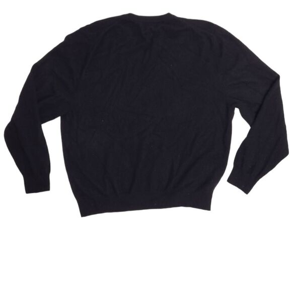 BLOOMINGDALE'S the men's store cashmere black v-neck sweater XXL - Picture 3 of 7
